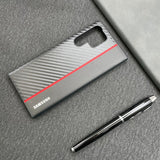 Carbon Fiber Pattern Case For Samsung Galaxy S22 Ultra Plus