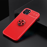 Eco-friendly TPU Soft Silicone Shockproof Phone Case with Metal Ring Stand for iPhone 12 11 Series