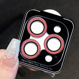 Glitter Camera Protector Metal Lens Ring Glass For iPhone 14 series