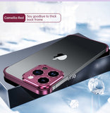 Metal Lens Camera Protection Bumper Case For iPhone 14 13 12 series