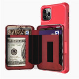 Luxury Fashion PU Leather Zipper Wallet Case for iPhone 11 Series