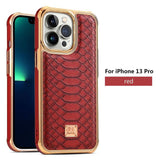 Luxury Leather Pattern Case for iPhone 14 13 12 Series