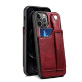 Leather Wallet Case Stand Feature with Wrist Strap for iPhone 12 Series