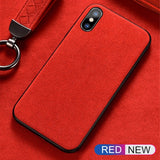 Luxury Business Soft Suede Fur Leather Plush Protective Case for iPhone 12 Series