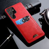 Luxury PU Leather Card Holder Case for Samsung Galaxy S23 Ultra Plus