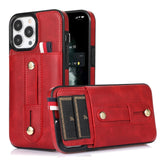 Leather Card Holder Wallet Case For iPhone 14 13 12 series