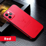 High Quality Luxury Camera Protection Shockproof Silicone PU Leather Deer Phone Case For iPhone 12 11 Series