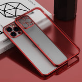 Camera Protector Transparent Plating Matte Case For iPhone 13 12 11 Series