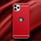 Luxury Plating 3 in 1 Matte Hard Back Case For iPhone 13 12 series
