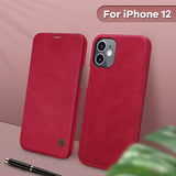 Vintage Flip Cover Wallet Leather Case for iPhone 12 Series