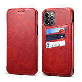 Business Retro Multifunction PU Leather Flip Case for iPhone 12 Series