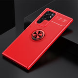 Soft Silicone Ring Stand Phone Case for Galaxy S21 S20 Series