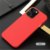 Luxury Leather Plating Case for iPhone 13 12 11 Series