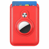 MagSafe Card Holder Magnetic Card Holder Leather AirTag Case For iPhone 14 13 12 series