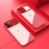 Slide Camera Lens Protector Transparent Shockproof Case For iPhone 12 11 XS Series