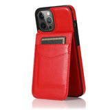 2021 NEW Vertical Leather Flip Cover Card Holder Case For iPhone 13 12 11 Series