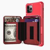 Luxury PU Leather Wallet Flip Buckle Case for iPhone 12 11 Pro Max