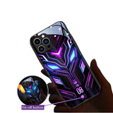 Glass Shockproof LED Colorful Flash Case For iPhone 15 14 13 series
