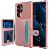 Credit Card Case PU Leather Flip Wallet Back Cover for S22 Ultra Plus