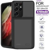 Extenal Power Bank Battery Charger Shockproof Case For Samsung Galaxy S21 Series