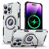 Magsafe Magnetic Wireless Charge Military Premium Hard Armor Case With KickStand for iPhone 15 14 13 12 Series