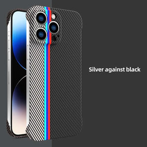 Luxury Shockproof Carbon Fibre Frameless Borderless Case For iPhone 15 1 13 12 series