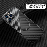 Luxury Carbon Fiber Magnetic Magsafe Cases for iPhone 13 12 11 Series