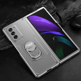 Luxury Armor Shockproof Ring Holder Flip Case For Samsung galaxy Z Fold 2