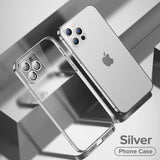 Full Lens Cover Shockproof Soft TPU Plating Case For iPhone 13 12 Series