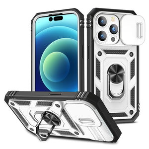 Car Magnetic Lens Push Window Case For iPhone iPhone 14 13 12 series