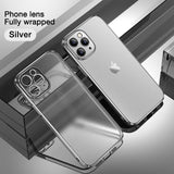 Luxury Soft Silicone Clear Bumper Case For iPhone 12 Series