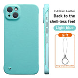 Premium Leather Slim Frameless Case for iPhone 14 13 series