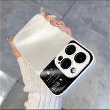 Luxury Glass Full Camera Film Protector Gradient Soft Case For iPhone 14 13 12 series