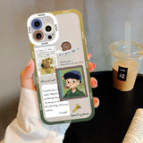 Vintage Van Gogh Cute Painting Puzzle Illustration Soft Case for iPhone 14 13 12 series