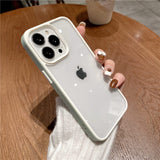 Shockproof Bumper Acrylic Silicone Clear Case For iPhone 13 12 11 Series