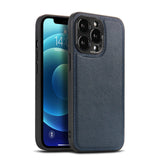 Solid Color PU Leather Camera Protection Case for iPhone 13 12 11 Series