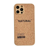 Environmental Wood Compress Sawdust Soft Breathable Cork Cooling Case For iPhone 15 14 13 12 series
