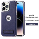Luxury Leather Fold Stand Bracket Shockproof Case For iPhone 14 13 12 Series