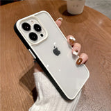 Shockproof Bumper Acrylic Silicone Clear Case For iPhone 13 12 11 Series