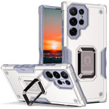 Military Shockproof Metal Ring Holder Magnetic Stand Phone Case for Samsung Galaxy S22 Ultra Plus