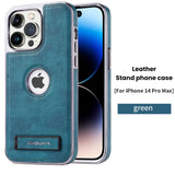 Luxury Leather Fold Stand Bracket Shockproof Case For iPhone 14 13 12 Series