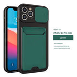 Slide Camera Protection Card Bag Shockproof Case For iPhone 13 12 11 Pro Max