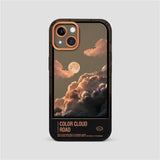 Snow Mountain Sunset Clear Case with Invisible Stand for iPhone 13 12 11 Pro Max