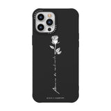 Fashion Black Case With Skull Rose Snake Pattern For iPhone 14 13 12 series