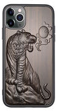 3D Relief Embossed Sandalwood Case for iPhone 13 12 Series