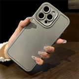 Luxury Shockproof Bumper Armor Matte Acrylic Hybrid Case For iPhone 15 14 13 12 series