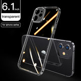 Original Transparent Plating TPU Phone Case For iPhone 12 11 Pro Max