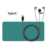 Wired Metal Earphone 1.5m Type C 3.5mm USB Computer