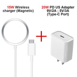 Original 15W Magnetic Magsafe Wireless Charger For iPhone Samsung Xiaomi