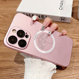 Luxury Glitter Diamond Magnetic Wireless Charging Case For iPhone 14 13 12 series